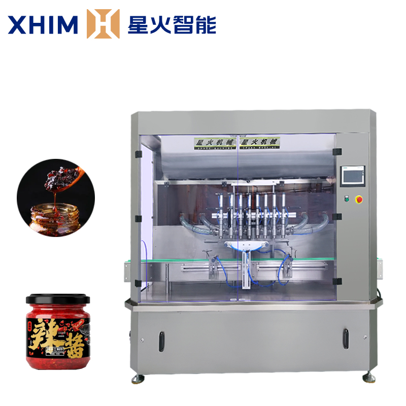 全自動醬料灌裝生產(chǎn)線視頻